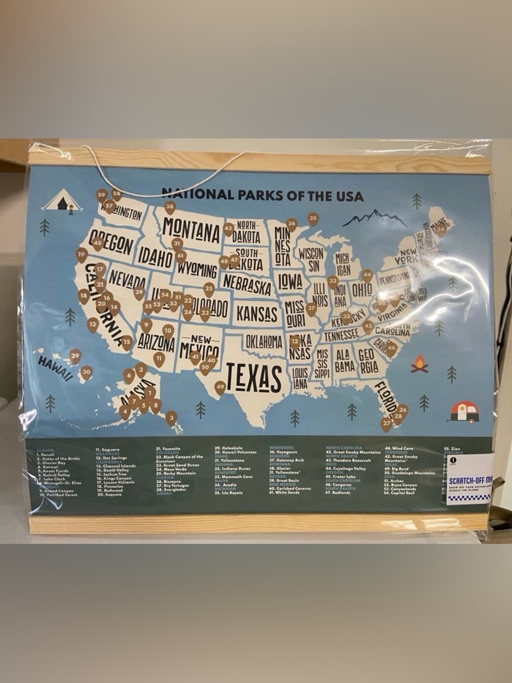 Target Scratch Map - National Parks